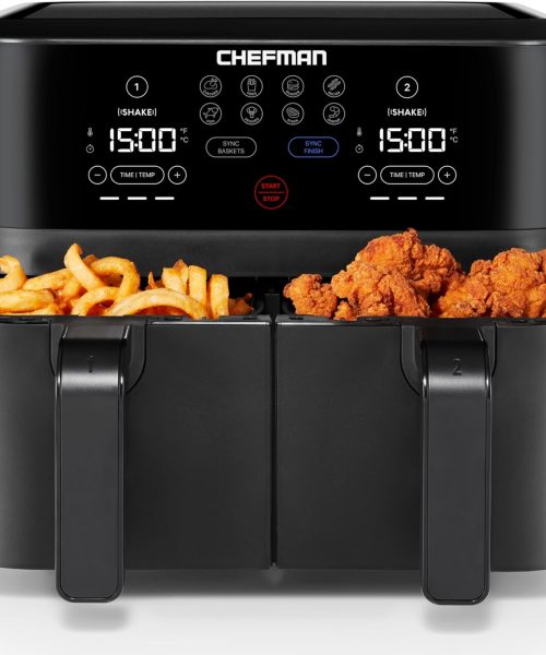 Chefman TurboFry Touch Dual Air Fryer.